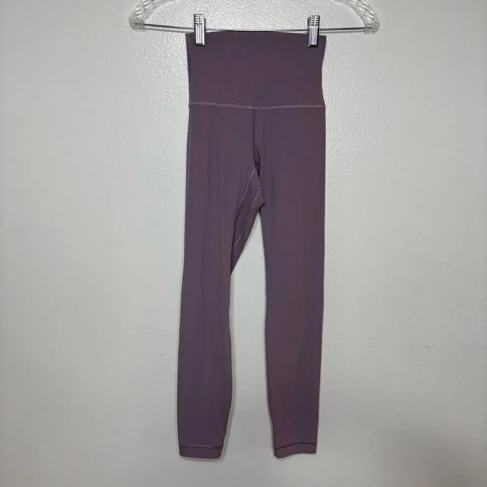 Lululemon Athletica Lilac Fitted High Waisted Athletic Tights